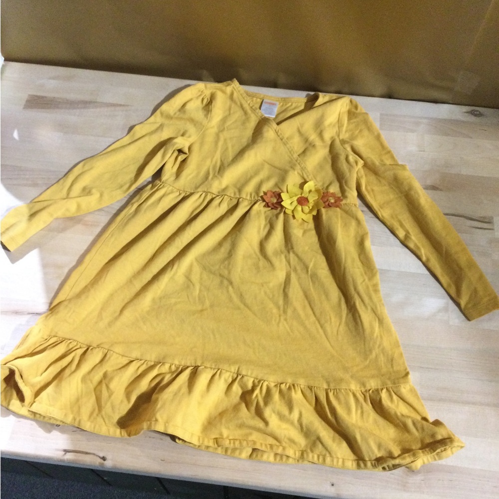Gymboree Yellow Dress with Floral Detail